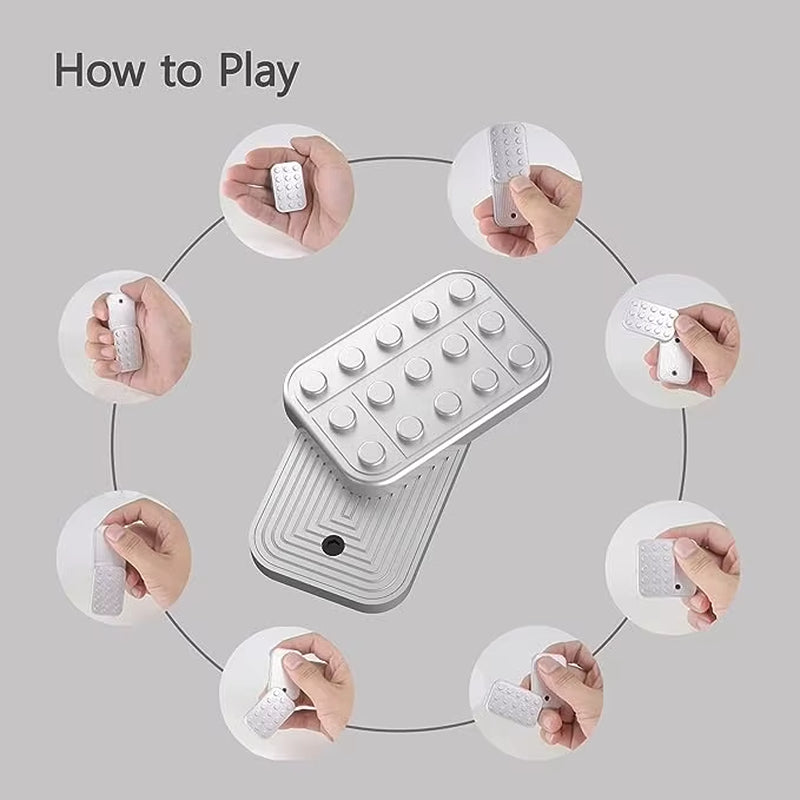 Premium Metal Magnetic Fidget Slider – Haptic Push Brick for Stress Relief, Focus, and Relaxation