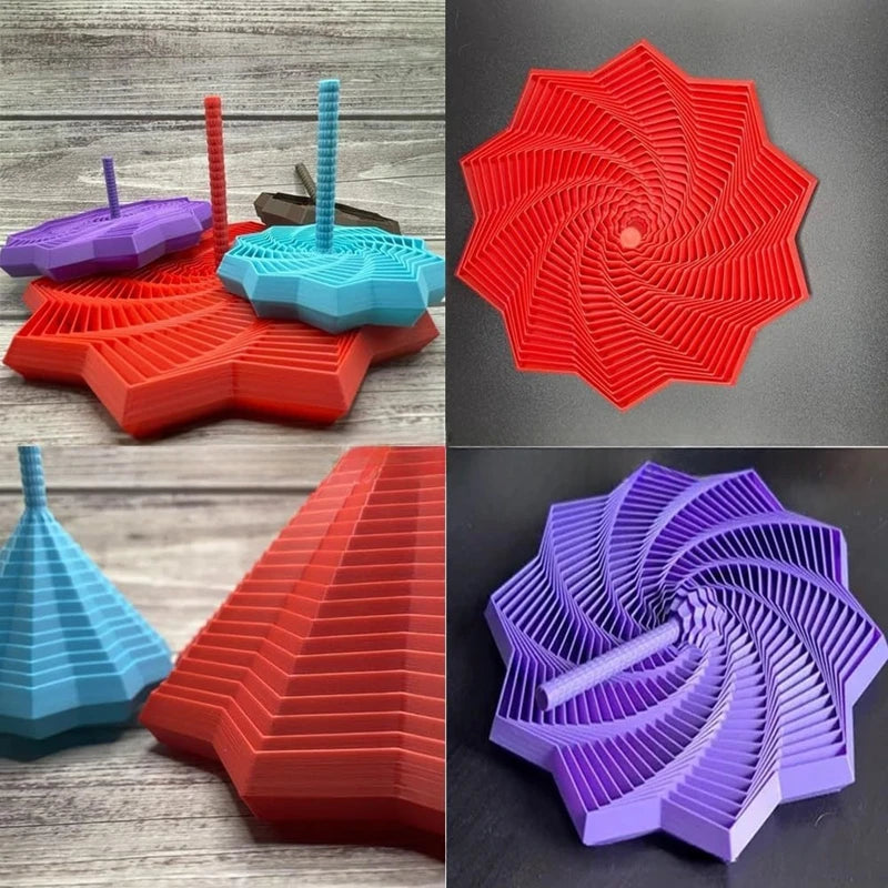 3D printed Fidget Star - Geometric Stress Relief Ornament