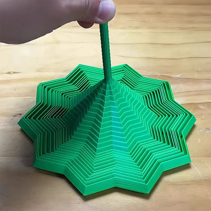 3D printed Fidget Star - Geometric Stress Relief Ornament