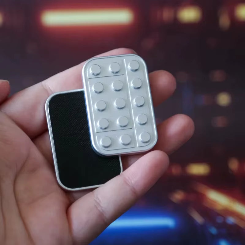 Premium Metal Magnetic Fidget Slider – Haptic Push Brick for Stress Relief, Focus, and Relaxation